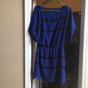 Short blue and black Jessica Simpson dress